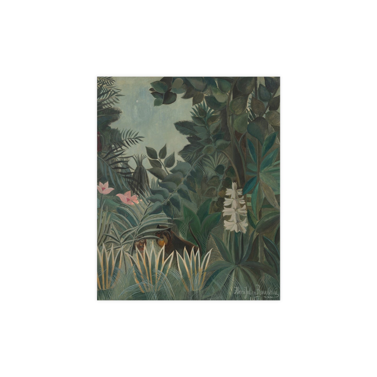 The Equatorial Jungle - Rousseau Tropical Fine Art Poster