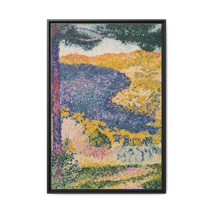 Valley with Fir Shade on the Mountain - Museum Collection - Framed Canvas Print