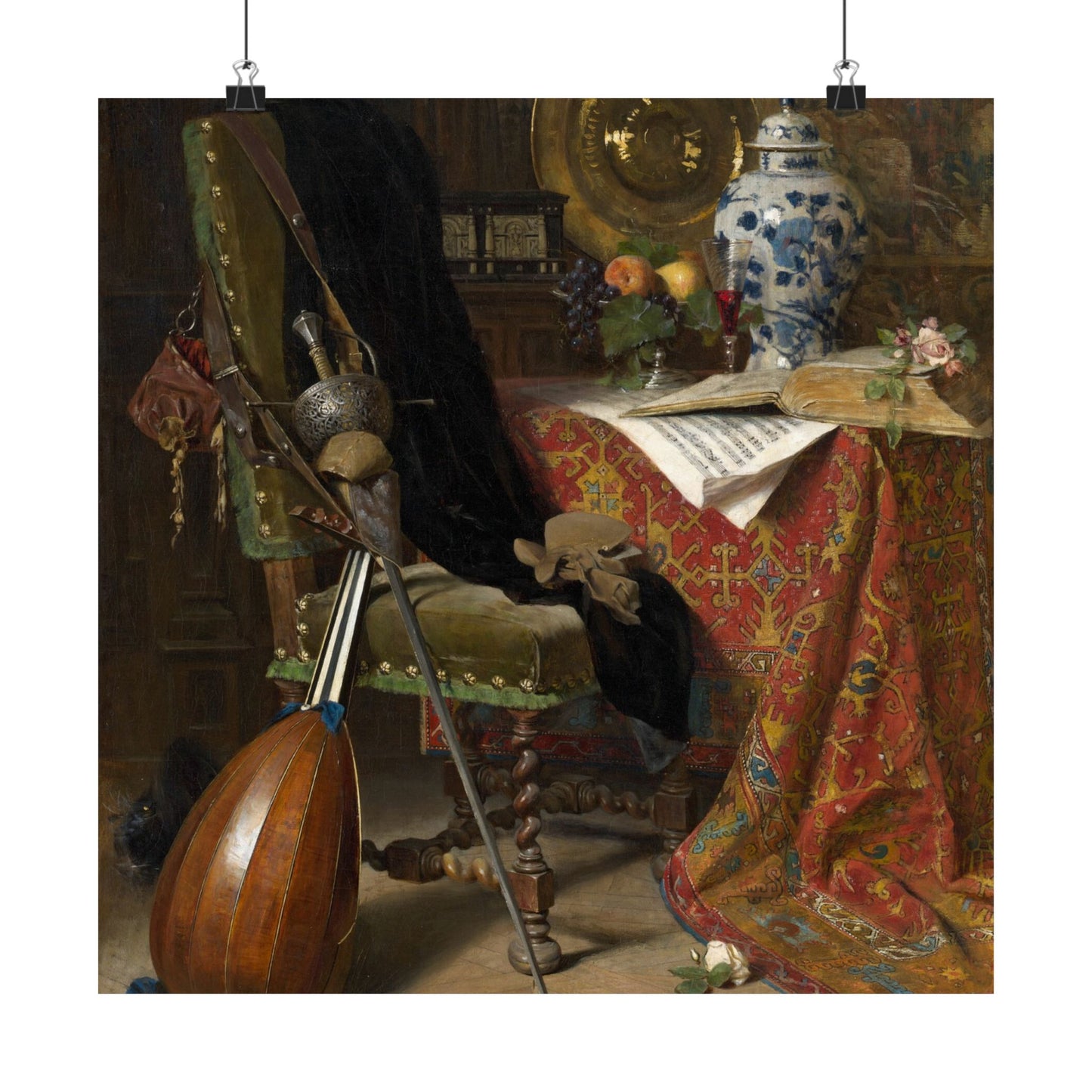 Elegant - Still Life Art - 17th Century Interior Painting - Fine Art Print - Gothic Art - Vintage Fine Art