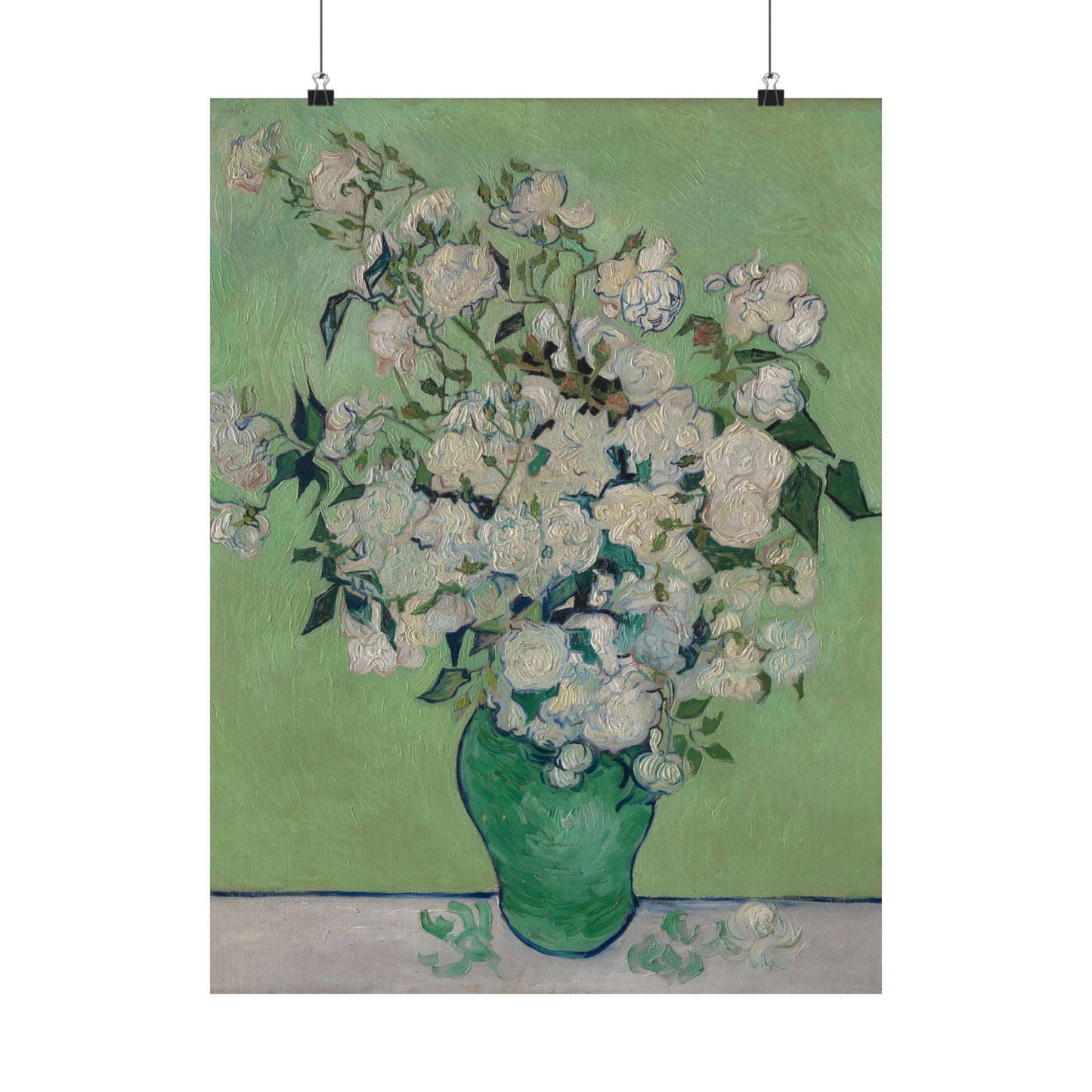 Van Gogh- Fine Art Prints - Reproduction - Flowers in a Vase - Floral Vertical Poster - Artistic Home Décor for Nature Lovers