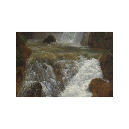 Waterfalls at Tivoli - Italian Landscape Fine Art Poster