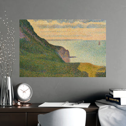 Seascape at Port-en-Bessin Normandy - Seurat Fine Art Poster