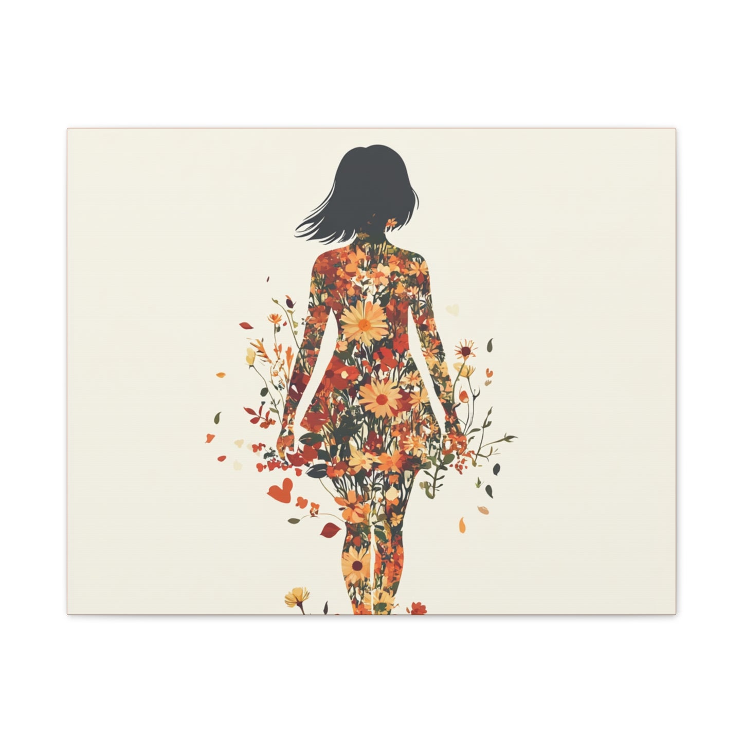 You Belong Among the Wildflowers  - Flower Girl - Print on Canvas