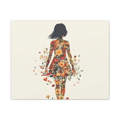 You Belong Among the Wildflowers  - Flower Girl - Print on Canvas
