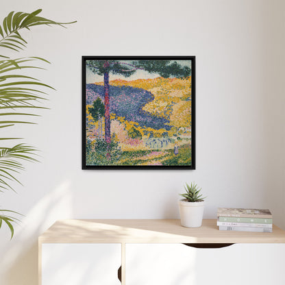 Valley with Fir Shade on the Mountain - Museum Collection - Framed Canvas Print
