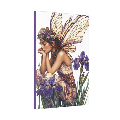 Iris You Were Here - Flowers & Fairies Collection - Fine Art Print on Canvas