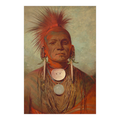 Iowa Medicine Man Portrait - George Catlin - Fine Art Poster