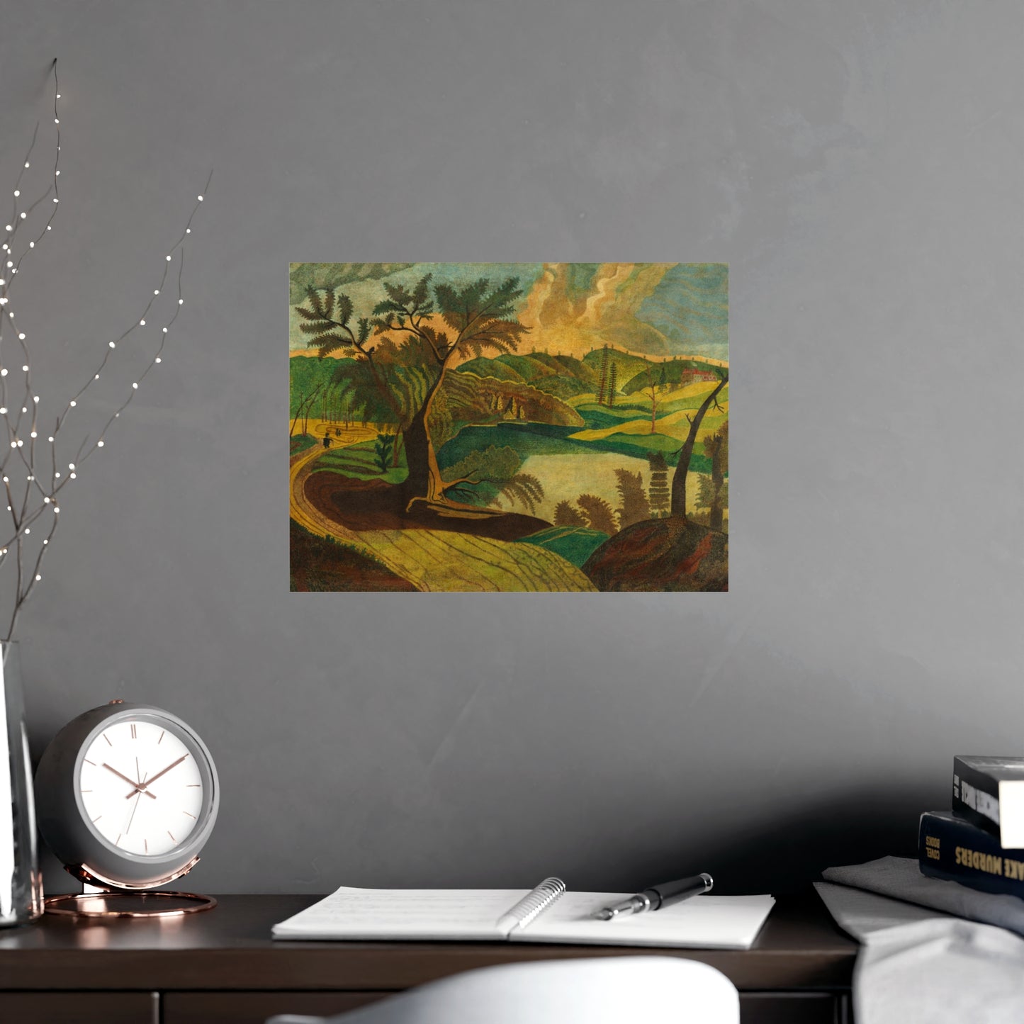 Stylized Landscape - Modern Abstract Fine Art Poster