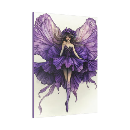 A Violet Affair - Fairies & Flowers Collection - Wall Art - on Canvas