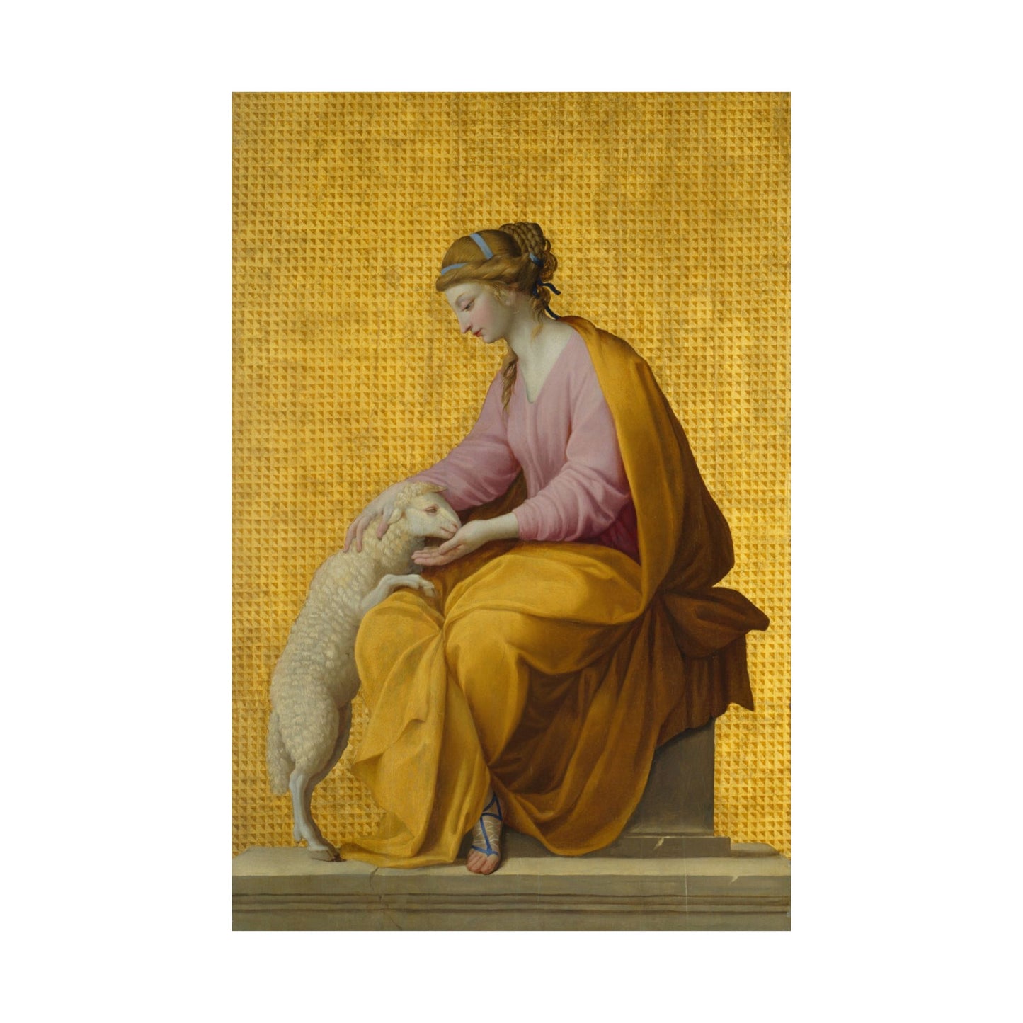 Virtues Art - Meekness - Fine Art Print - Elegant - Vertical Poster - Vintage Art Print