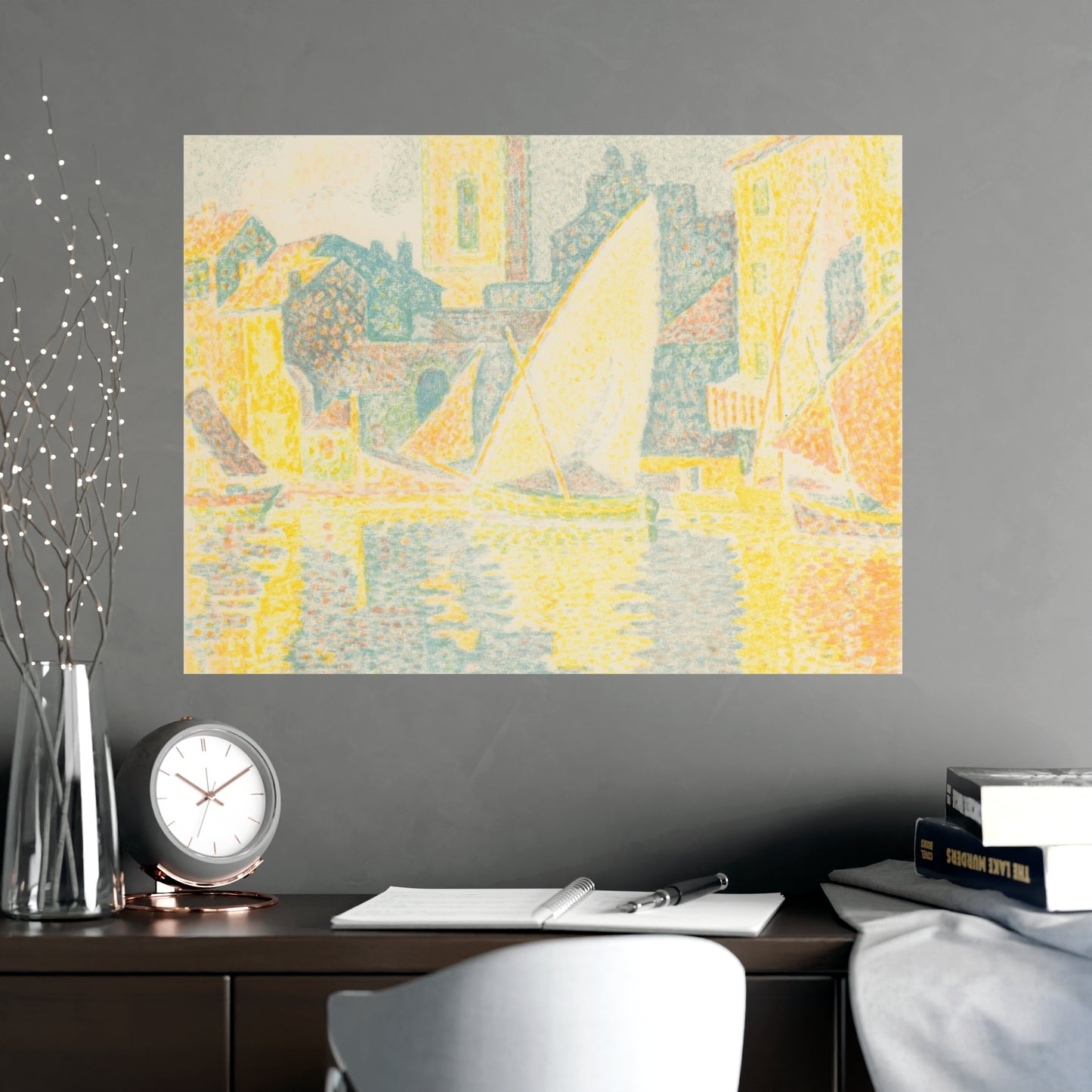 Port of Saint-Tropez - Signac Pointillist Fine Art Poster