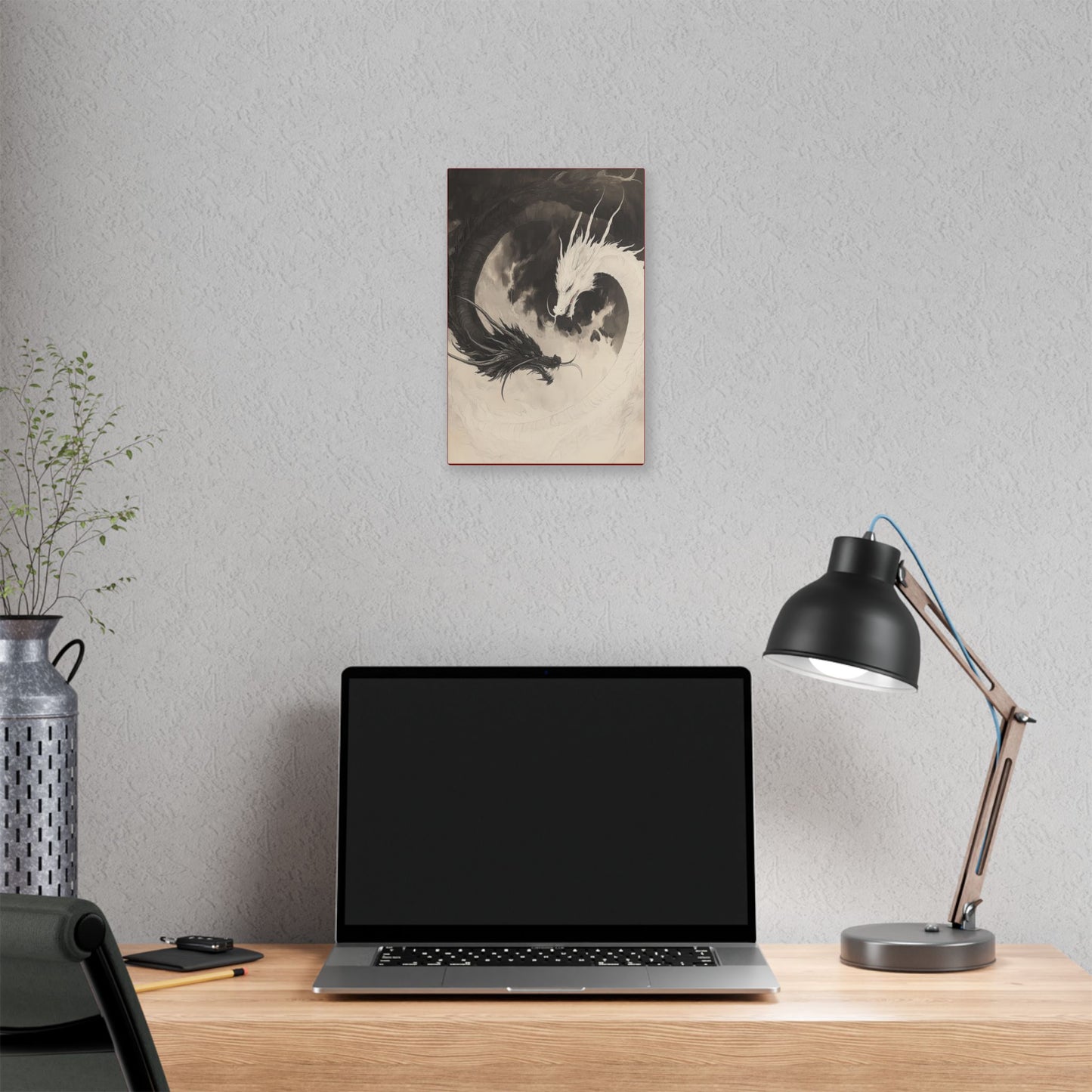 Yin & Yang - Dragon Art Collection -  Fine Art Print on Canvas