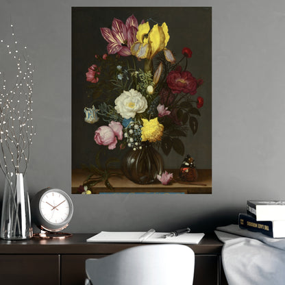 Bouquet of Flowers in a Glass Vase - Dutch Masters Fine Art Poster