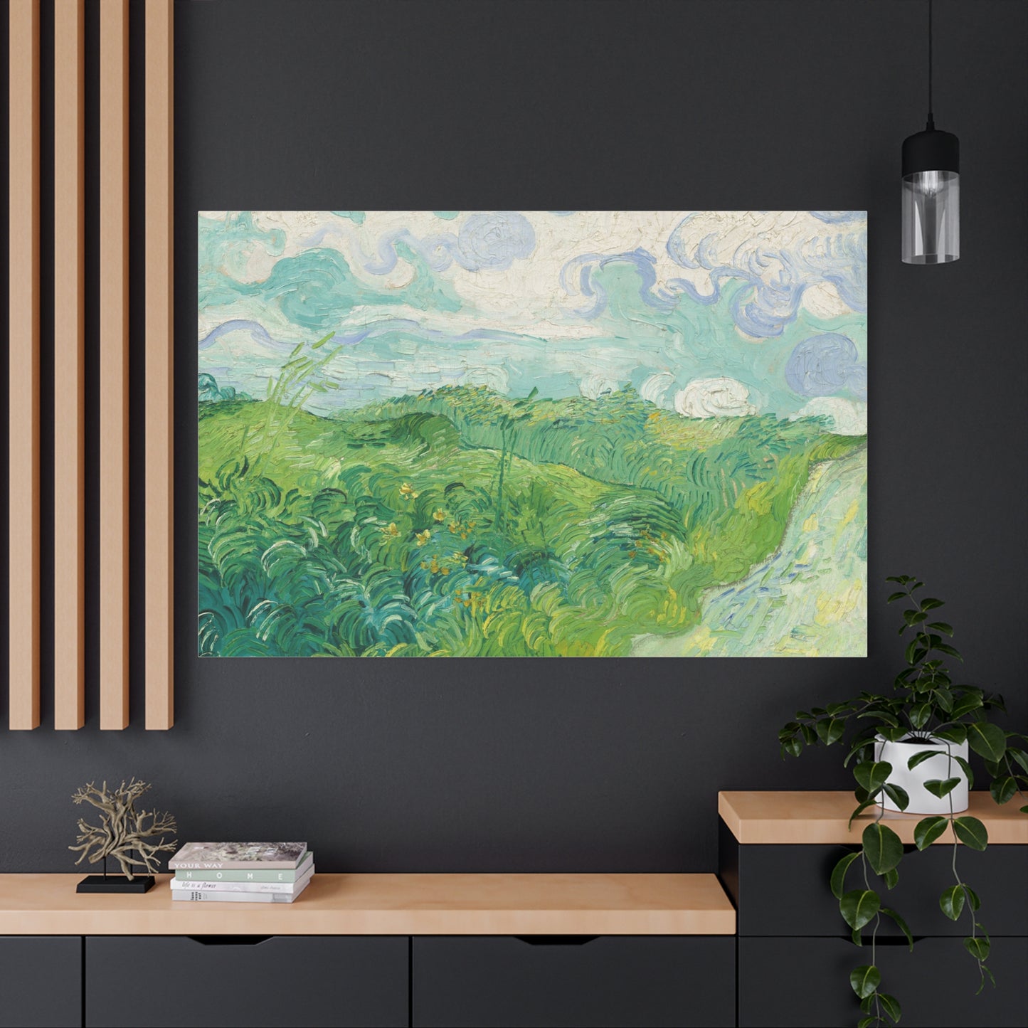 Vincent van Gogh - Green Wheat Fields Fine Art Canvas Print
