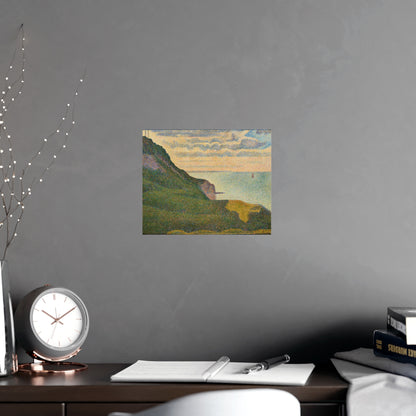 Seascape at Port-en-Bessin Normandy - Seurat Fine Art Poster