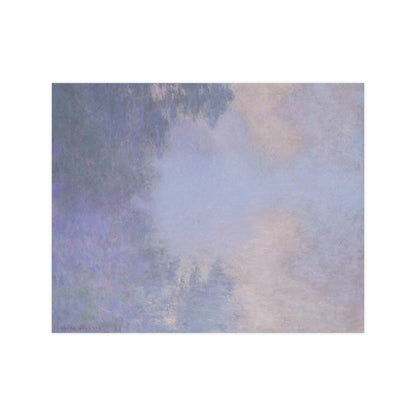 Branch of the Seine near Giverny in Mist - Monet Fine Art Poster