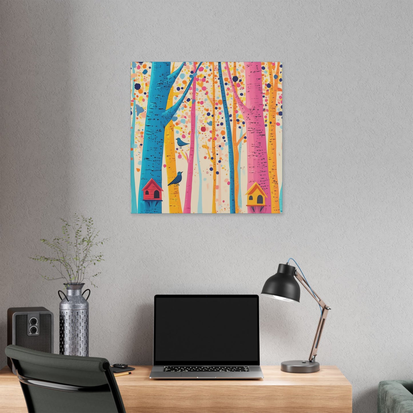 Here for the Birds - Delight in Nature Series - Fine Art Print on Canvas