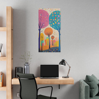 Happy Polka Dot Trees - Delight in Nature Series - Fine Art Print on Canvas