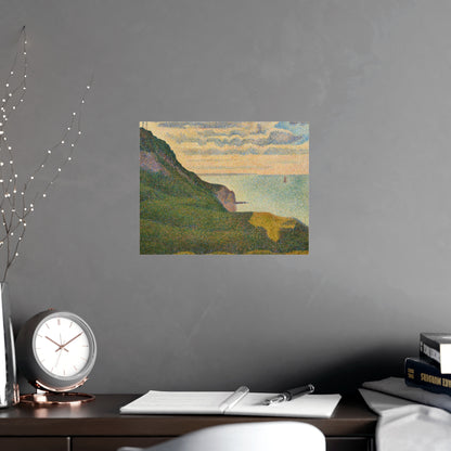 Seascape at Port-en-Bessin Normandy - Seurat Fine Art Poster
