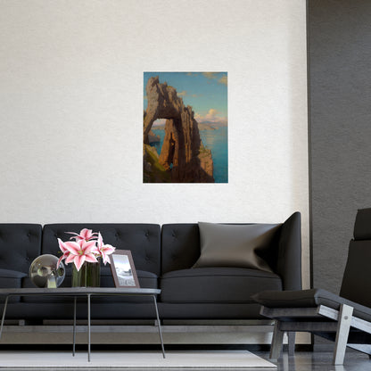 Natural Arch at Capri - Italian Coast Fine Art Poster