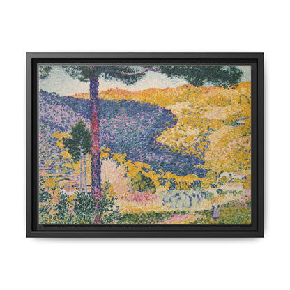 Valley with Fir Shade on the Mountain - Museum Collection - Framed Canvas Print