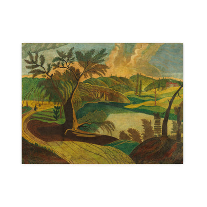Stylized Landscape - Modern Abstract Fine Art Poster