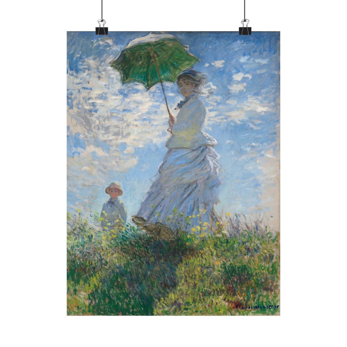 Claude Monet - Woman with a Parasol Fine Art Print