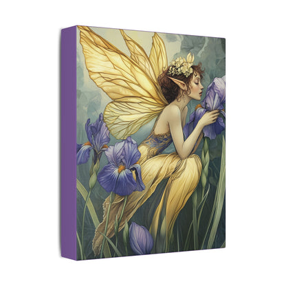 Iris You Were Here - Flowers & Fairies Collection - Fine Art Print on Canvas