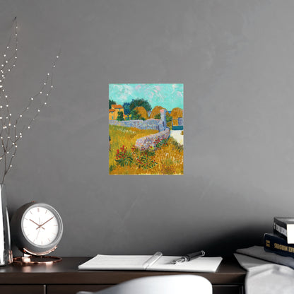 Farmhouse in Provence - Van Gogh Fine Art Poster