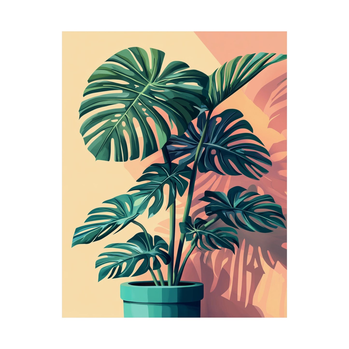 Tropical Monstera Botanical Fine Art Print