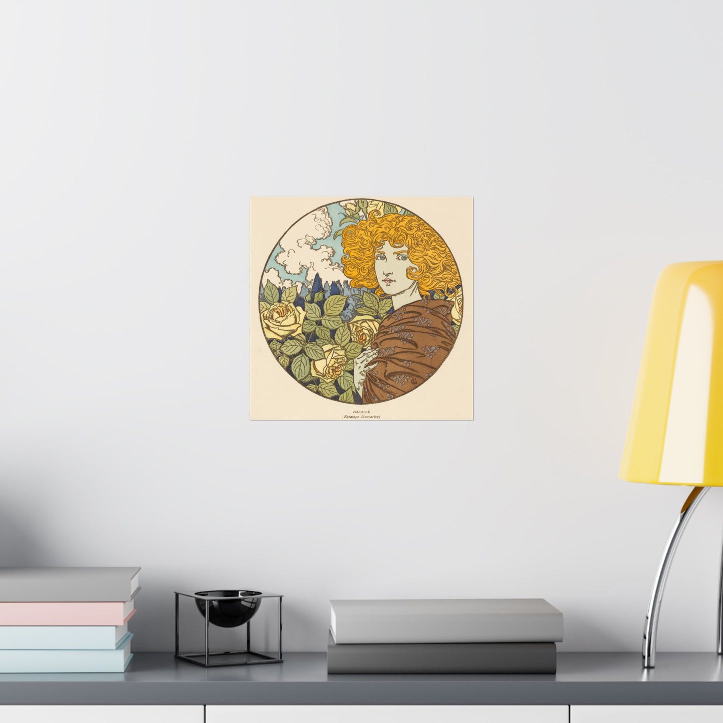 Jealousy - Classic Art - Fine Art Print - Vintage Floral Art Print - Matte Vertical Poster - Art Noveau Posters