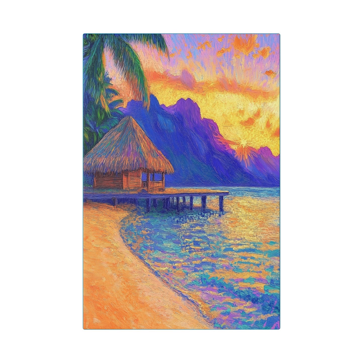 Mornings are Better on Vacation  - Fine Art Print on Canvas