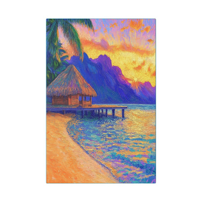 Mornings are Better on Vacation  - Fine Art Print on Canvas