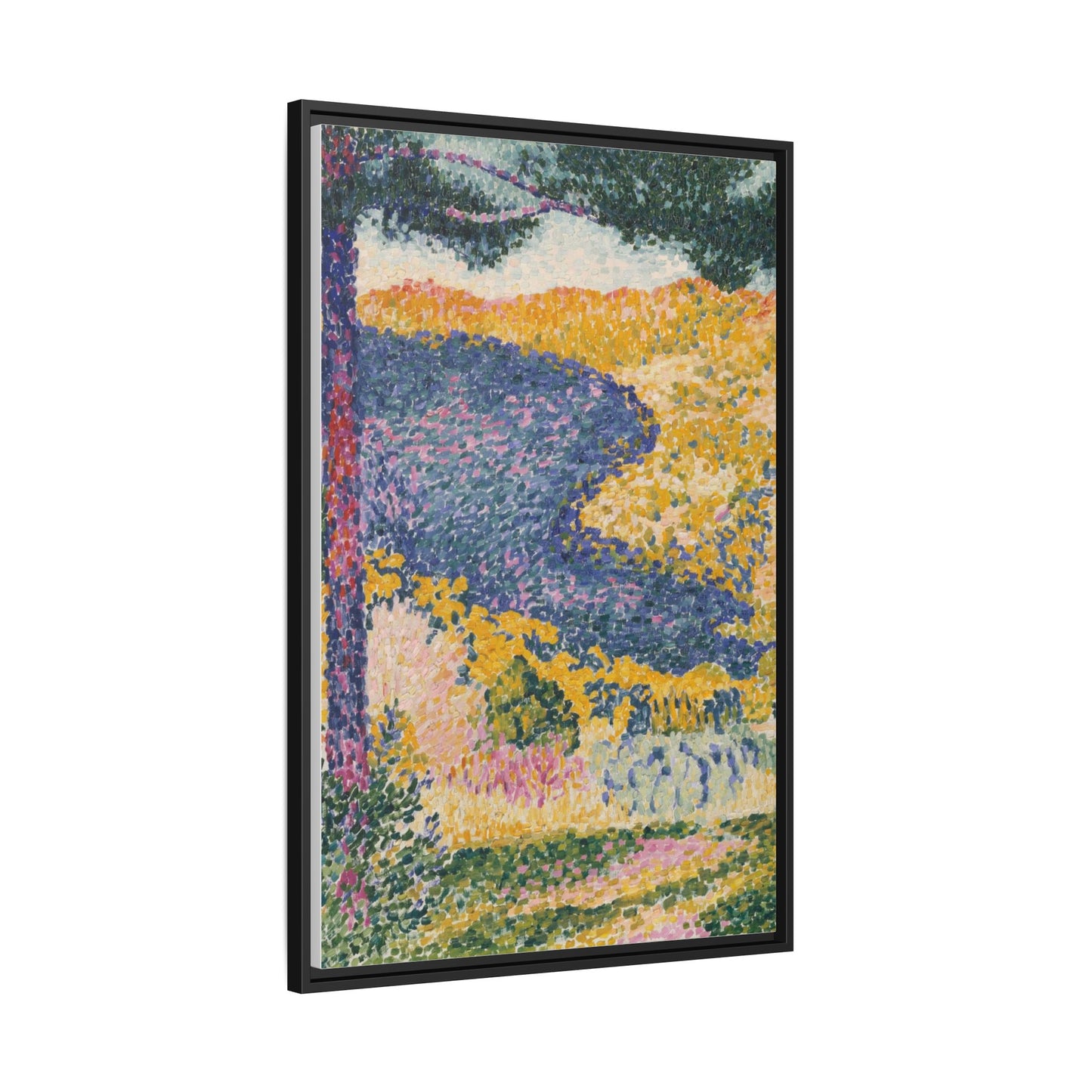 Valley with Fir Shade on the Mountain - Museum Collection - Framed Canvas Print
