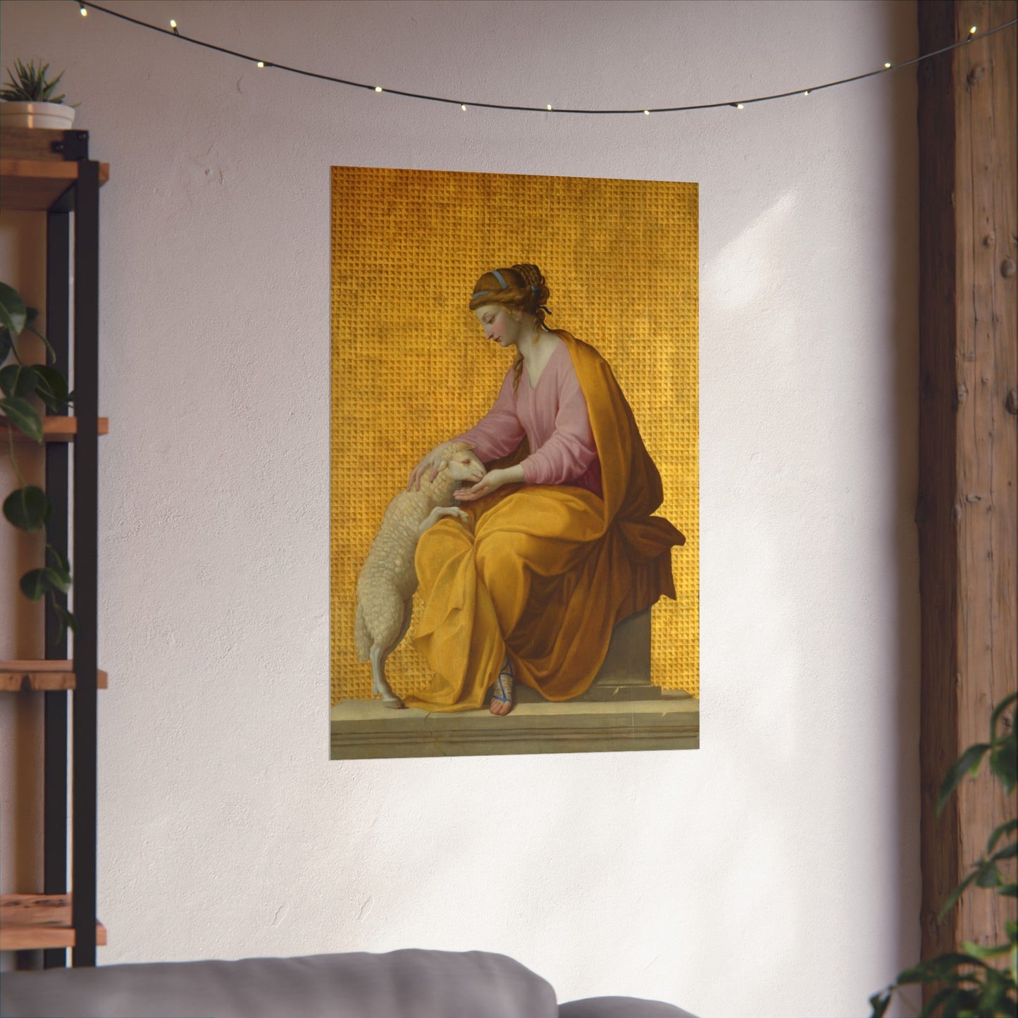 Virtues Art - Meekness - Fine Art Print - Elegant - Vertical Poster - Vintage Art Print