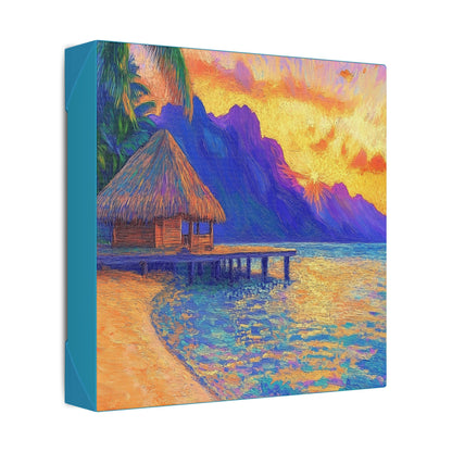 Mornings are Better on Vacation  - Fine Art Print on Canvas