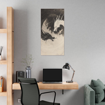 Yin & Yang - Dragon Art Collection -  Fine Art Print on Canvas