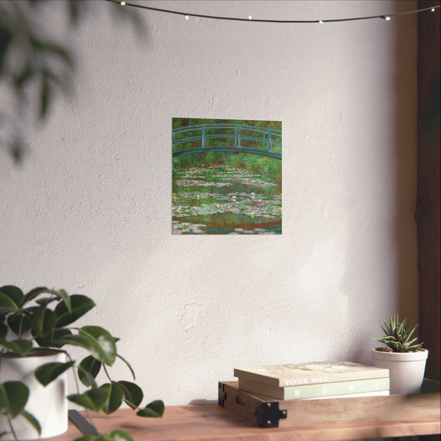 Claude Monet - Japanese Foot Bridge Fine Art Canvas Print
