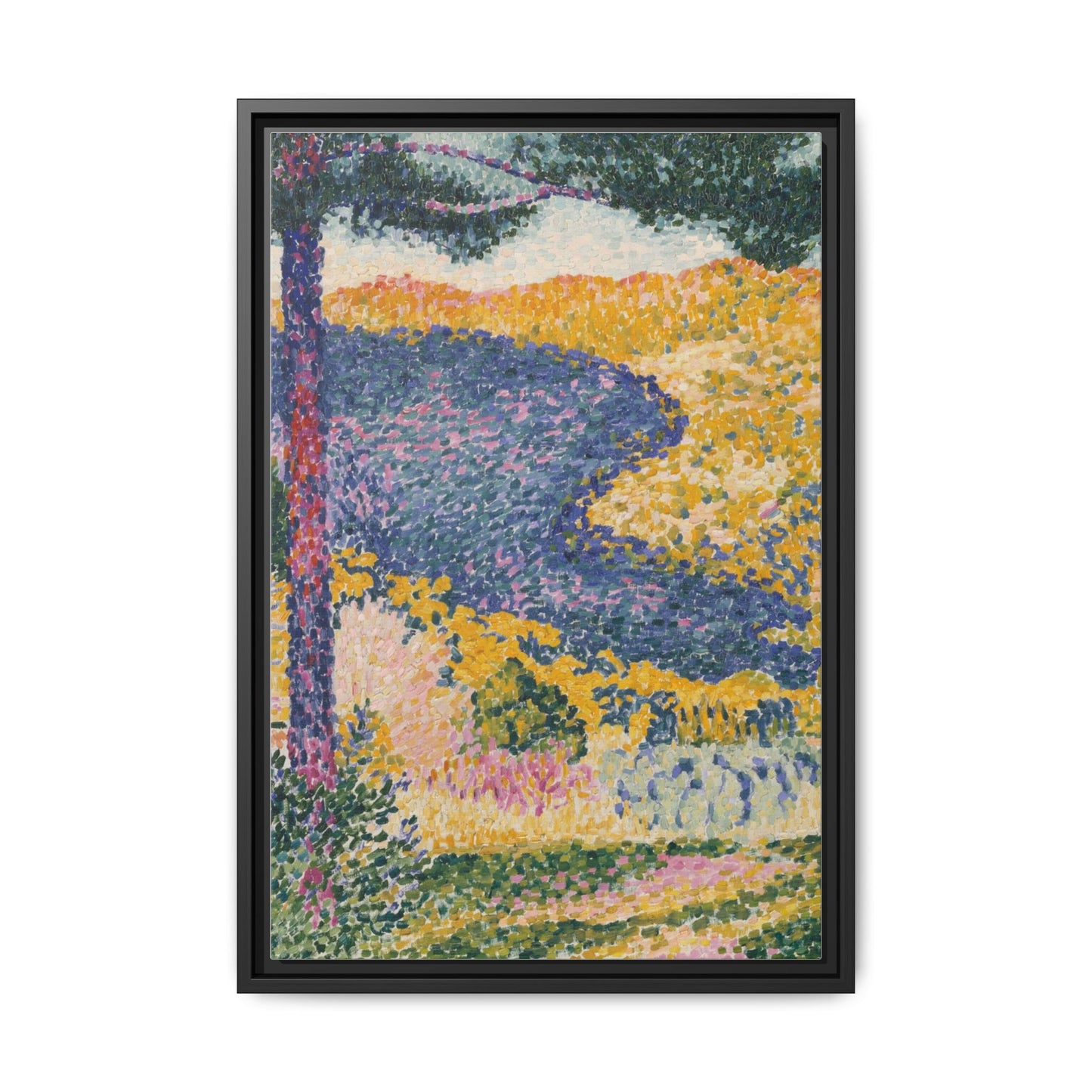 Valley with Fir Shade on the Mountain - Museum Collection - Framed Canvas Print