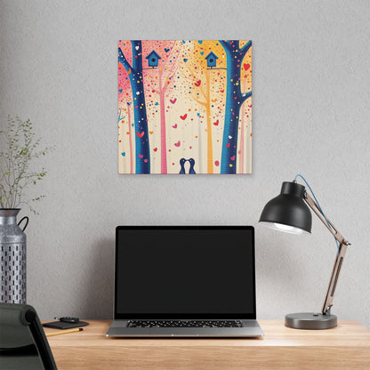 Little Love Birds - Delight in Nature Series - Fine Art Print on Canvas