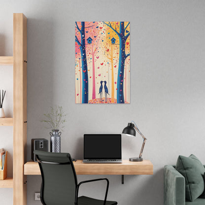 Little Love Birds - Delight in Nature Series - Fine Art Print on Canvas
