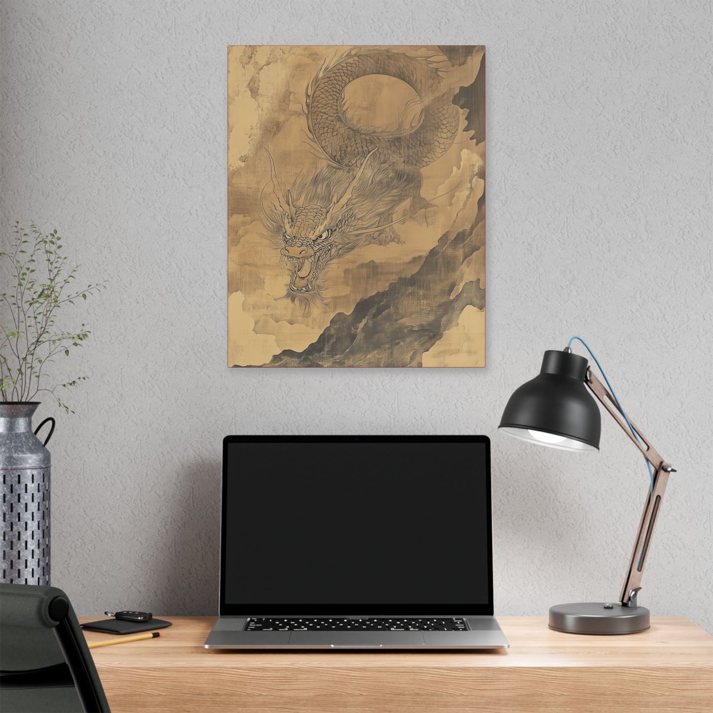 Smoke - Dragon Collection - Year of the Dragon -  Fine Art Print on Canvas