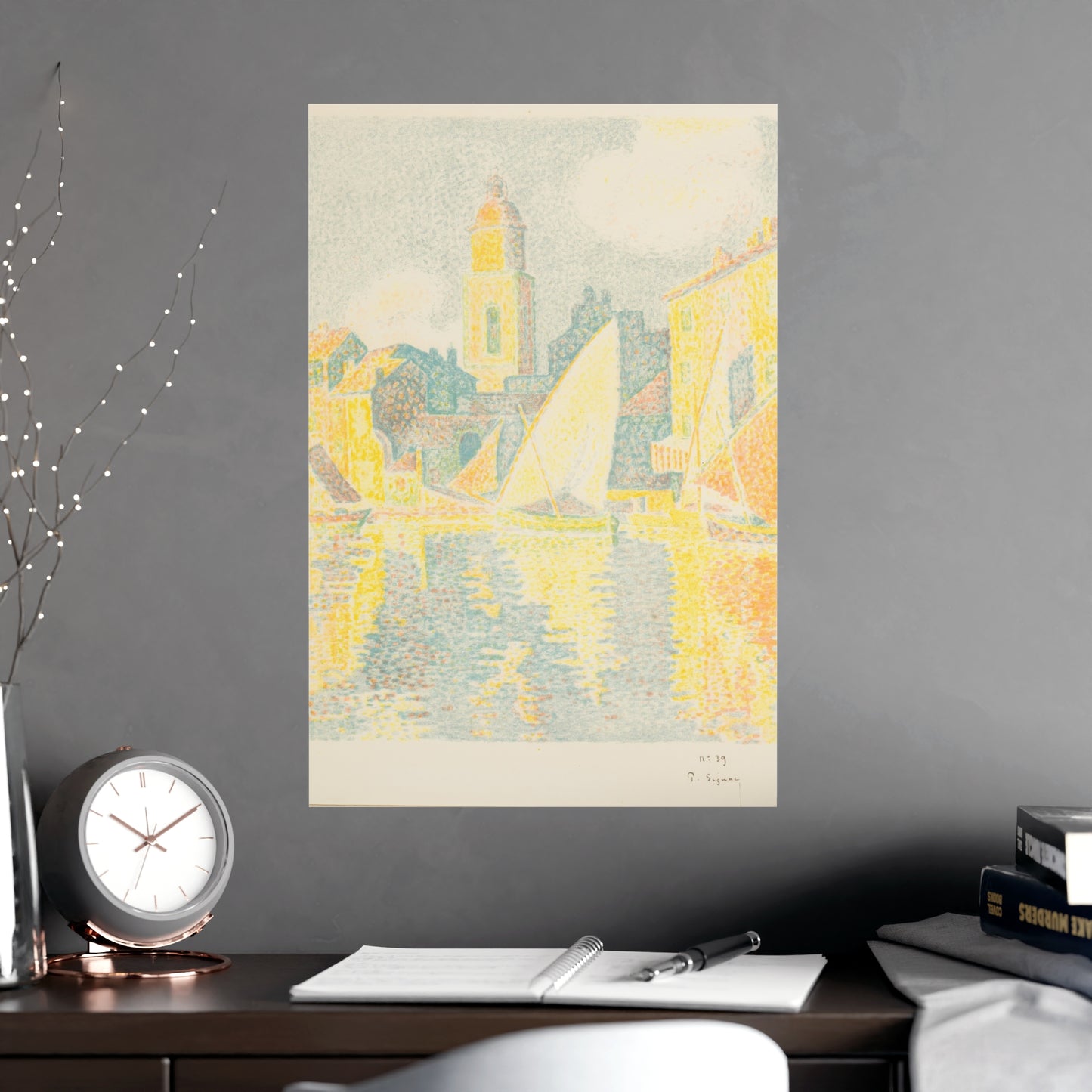 Port of Saint-Tropez - Signac Pointillist Fine Art Poster