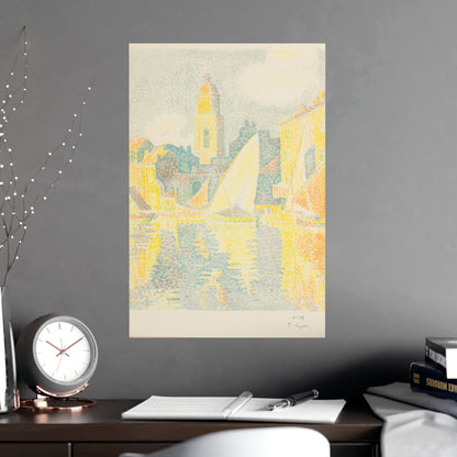 Port of Saint-Tropez - Signac Pointillist Fine Art Poster