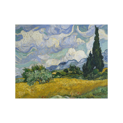 Van Gogh - Wheat Field with Cypresses - Museum Collection - Fine Art Poster