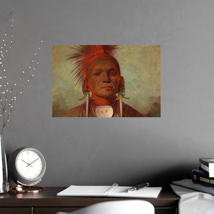 Iowa Medicine Man Portrait - George Catlin - Fine Art Poster