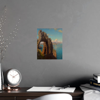 Natural Arch at Capri - Italian Coast Fine Art Poster