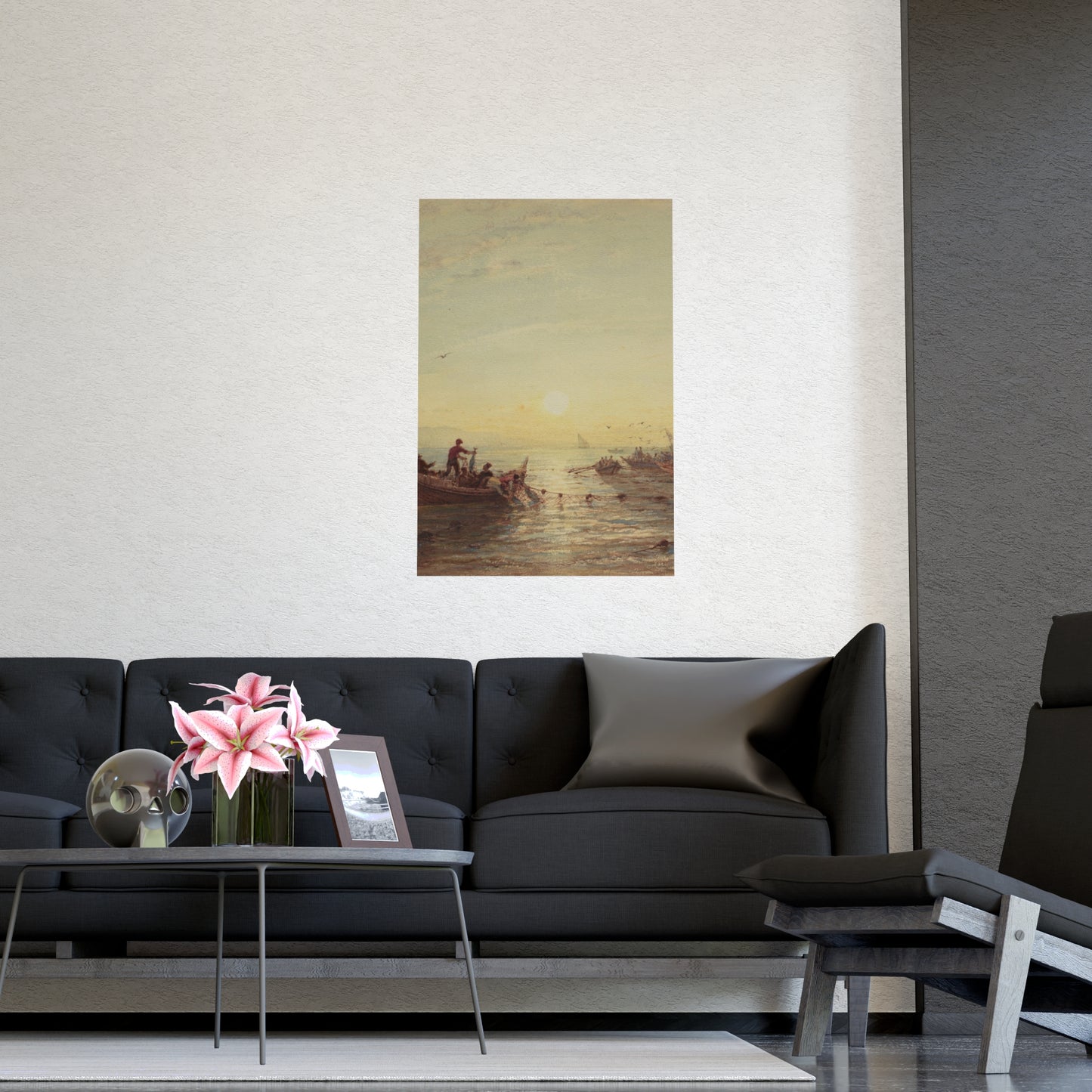 Tuna Fishing at Sunrise Marseilles - Maritime Fine Art Poster