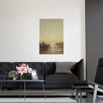 Tuna Fishing at Sunrise Marseilles - Maritime Fine Art Poster