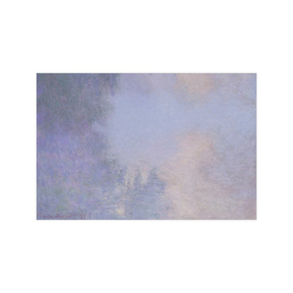 Branch of the Seine near Giverny in Mist - Monet Fine Art Poster